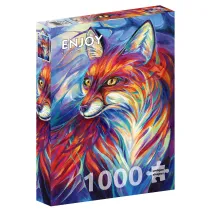 Puzzle 1000 el. Kolorowy lis Enjoy
