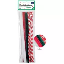 Interdruk Druciki kreatywne 30cm Christmas 32szt