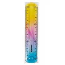 Linijka elastyczna t�czowa 15cm mix