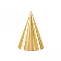 PartyDeco Czapeczki z�ote 16cm