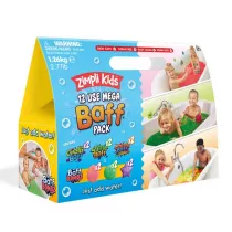 Zimpli Kids Zestaw ksztatw i proszkw do kpieli do zabawy (7 rodzajw), Mega Baff Pack, 3+