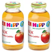 Hipp Sok 100% sodkie jabka po 4. miesicu zestaw 2 x 200 ml Bio