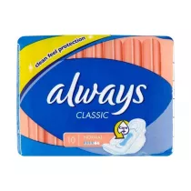 Always Podpaski ze skrzydekami Classic Normal 10 szt.