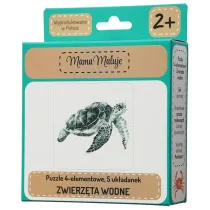 Puzzle 4 elementowe Zwierz�ta wodne Mama Maluje