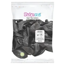 GoParty Balony lateksowe Metallic czarne 25cm