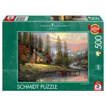 Puzzle 500 el. Thomas Kinkade. Spokojne schronie Schmidt