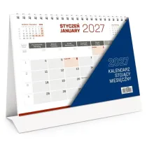 Kalendarz 2027 stoj�cy miesi�czny