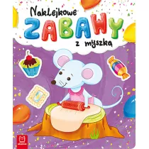 Naklejkowe zabawy z myszk. Odklejam i naklejam
