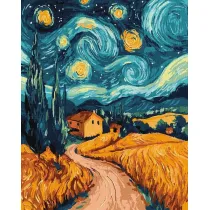 Ideyka Malowania po numerach - Ukrai�ska noc 40x50cm