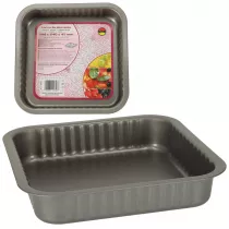 Blacha do pieczenia tortownica forma do ciast wypiekw 24cm x 24cm szara