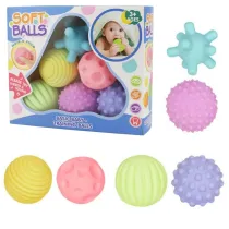 Piki sensoryczne mikkie kolorowe 6szt Leantoys