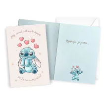 Kukartka Karnet Urodziny Stitch