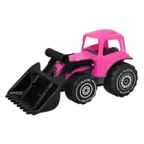 Traktor z adowaczem 32 cm, kolor rowy PLASTO