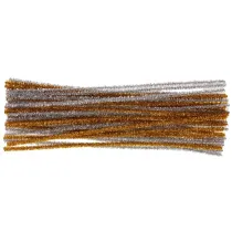 Brewis Druciki kreatywne metalizowane z�ote i srebrne 30cm