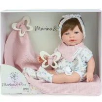 Lalka hiszpaska Sweet Baby Farfalla z kocykiem Marina Pau