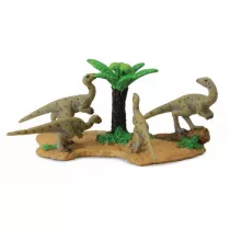 Figurki dinozaurw + drzewo