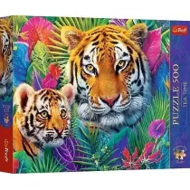 Puzzle 500 element�w Premium Tygrys w D�ungli TREFL 37625