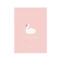 Plakat dziecicy 30x42 Pink swan