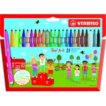 Stabilo Flamastry Trio A-Z 24 szt.