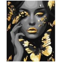 Ideyka Malowanie po numerach - Dziewczyna ze z�otem 40x50cm