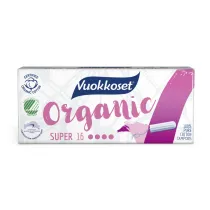 Vuokkoset 100% Bio, Tampony Super 16 szt.