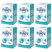 Nestle Nan Optipro 4 Mleko modyfikowane junior dla dzieci po 2. roku Zestaw 6 x 650 g