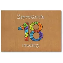 Trend Zaproszenie Urodziny 18 ZT43 10 szt.