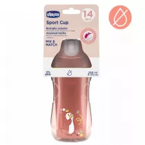 Chicco Kubek niekapek termicz ze somk 266ml brzosk 14m+