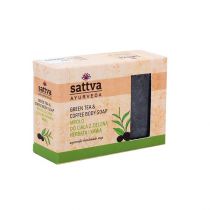 Sattva Body Soap indyjskie mydło glicerynowe Green Tea & Coffee 125 g