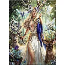 Norimpex Diamentowa mozaika Kobieta lena, wadczyni lasw 30x40cm 1008643