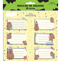 Henry Naklejki na zeszyty - Kapibary 12 szt.