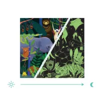 Puzzle rodzinne wiecce w ciemnoci Dungla 8+ Mudpuppy