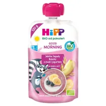 Hipp Good Morning Mus owocowy jabka jagody banany z musli i jogurtem po 1. roku 120 g Bio