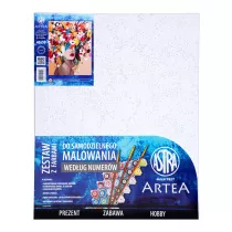 Malowanie po numerach Astra Artea Portret w kwiatach