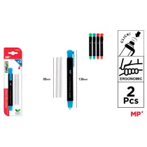 Mp Main Paper Gumka w d�ugopisie z dodatkowymi 2 wk�adami MP 1szt.mix blister