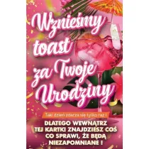 Yeku Karnet Urodziny z nak�adk� na butelk�