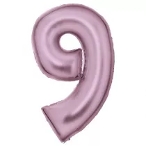 Amscan Balon foliowy cyfra 9 satynowa pastelowy r� 86cm