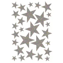 Herma Naklejki gwiazdki srebrne