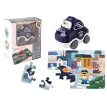 Auto puzzle Przygoda drogowa policja Pro Kids
