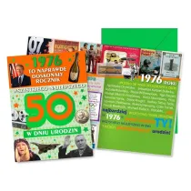 Kukartka Karnet Urodziny 50