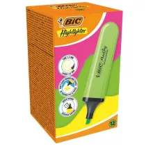 Bic Zakre�lacz Highlighter neon zielony 12 szt.