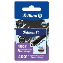 Naboje atramentowe kr�tkie 2x6szt czarne PELIKAN