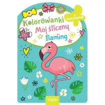 M�j �liczny flaming. Kolorowanka z wykrojnikiem