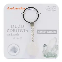Kukartka Brelok Duo zdrowia czysty kwarc