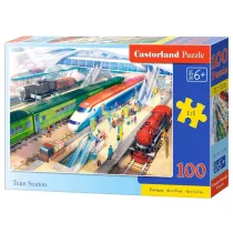 Puzzle 100 el. Train Station Castorland