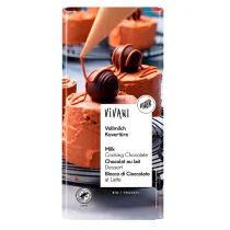 Vivani Czekolada kuwertura mleczna do gotowania 150 g Bio