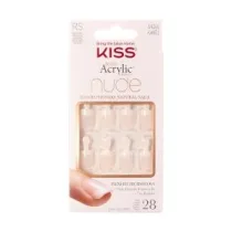 Kiss Sztuczne paznokcie Salon Acrylic French Nude - Breathtaking (RS) 28 szt.