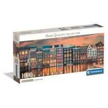 Puzzle 1000 el. Panorama - Bright Amsterdam Clementoni