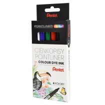 Pentel CIENKOPIS 4KOL 0.4 FIB PEN S40-ST4PL WB