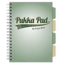 Pukka Pad Pukka Project Book Sage B5 Zielony 80g kratka 100 kartek